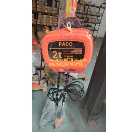 Palang xích điện Paco 2 tấn KKBB 380v