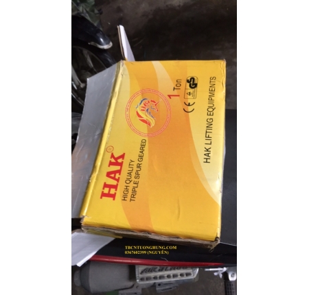 PALANG XÍCH KÉO TAY HAK 1 TẤN 1000KG 3 MÉT,