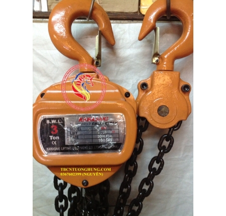 PALANG XÍCH KÉO TAY KAWASAKI 3 TẤN CK3