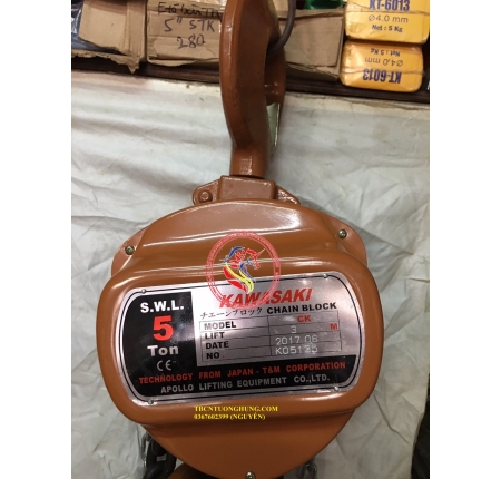 PALANG XÍCH KÉO TAY KAWASAKI 5 TẤN  CK5