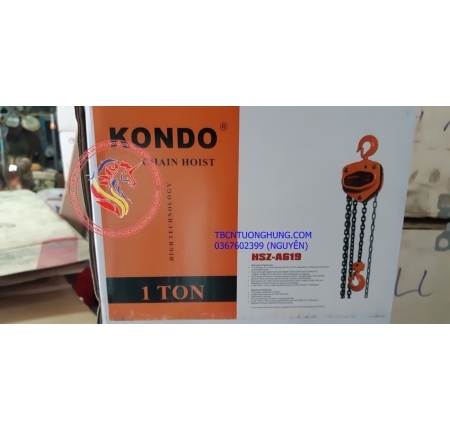 PALANG XÍCH KÉO TAY KONDO 1 TẤN 