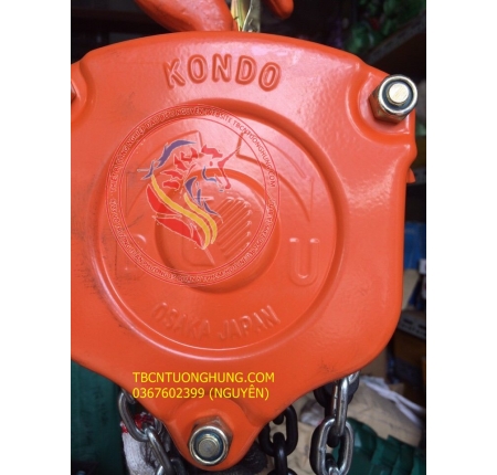 PALANG XÍCH KÉO TAY KONDOTEC 1 TẤN 3 MÉT KT-C1T3 JAPAN