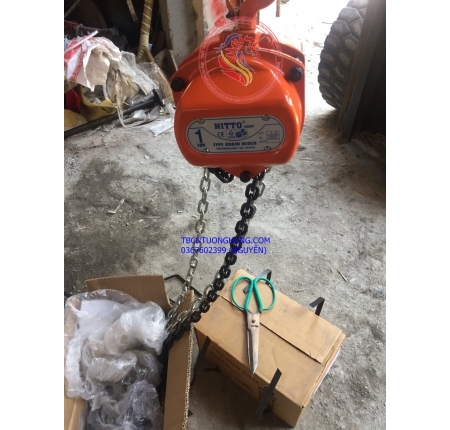 Palang xích kéo tay nitto 1 tấn 1000kg china