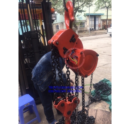 Palang xích kéo tay nitto 10 tấn 5 mét 90vp5 china