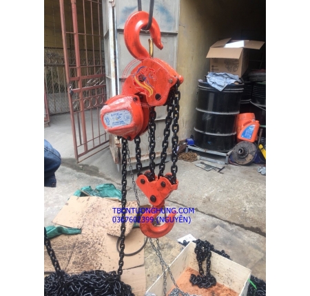 Palang xích kéo tay nitto 10 tấn 5 mét 90vp5 china