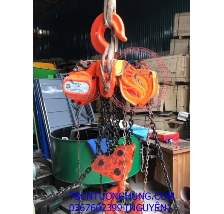 Palang xích kéo tay nitto 20 tấn 5 mét 180vp5 china
