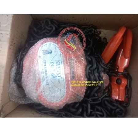 Palang xích kéo tay nitto 3 tấn 3 mét 30vp5