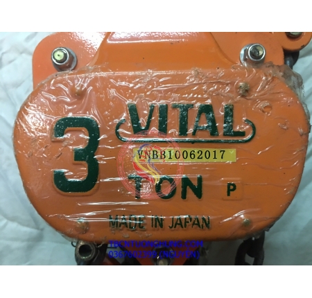 PALANG XÍCH KÉO TAY VITAL 3 TẤN 3 MÉT