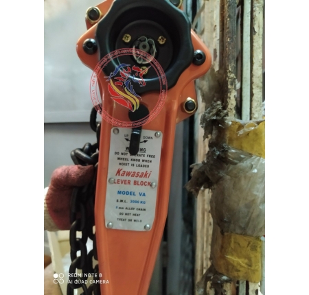 Palang xích lắc tay kawasaki 2 tấn 2000kg va-2