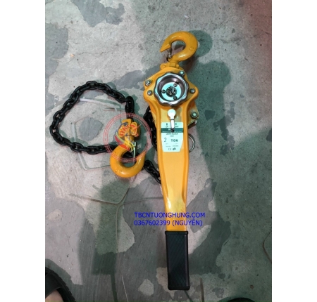 Pa lăng xích lắc tay KCP 2 tấn 2000kg 1.5 mét Technology USA China giá rẻ