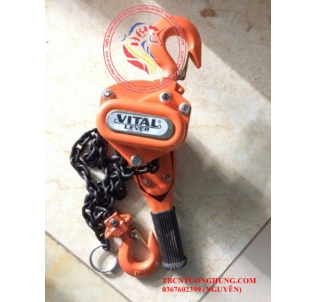 Palang xích lắc tay nitto 0.75 tấn 1,5 mét VR08