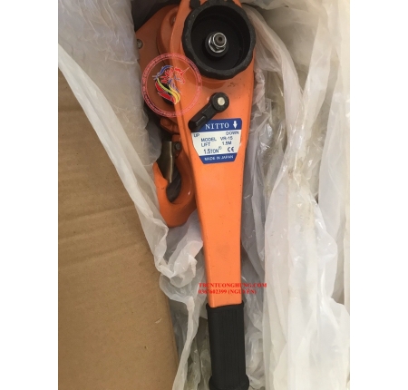 Palang xích lắc tay nitto 1,5 tấn 1,5 mét VR15