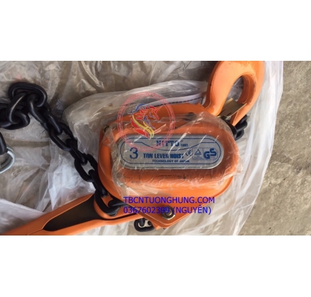  Palang xích lắc tay nitto 3 tấn 1,5 mét VR30 china