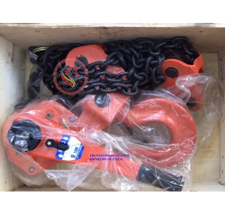 Palang xích lắc tay nitto 9 tấn 1,5 mét VR90