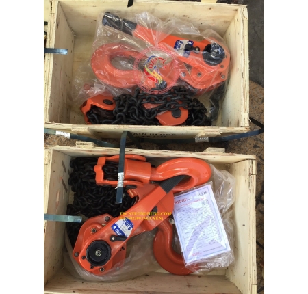 Palang xích lắc tay nitto 9 tấn 1,5 mét VR90