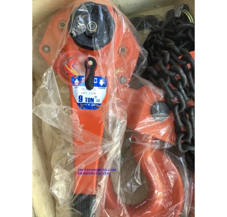 Palang xích lắc tay nitto 9 tấn 1,5 mét VR90