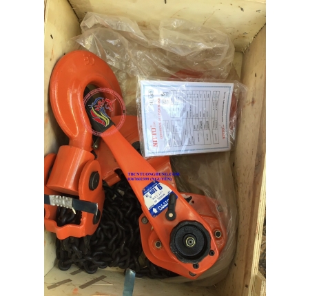 Palang xích lắc tay nitto 9 tấn 1,5 mét VR90