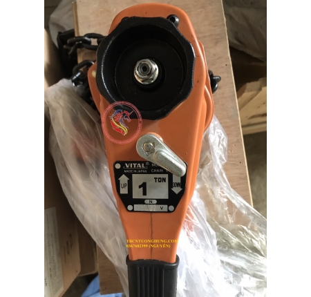 Palang xích lắc tay vital 1 tấn 1.5 mét
