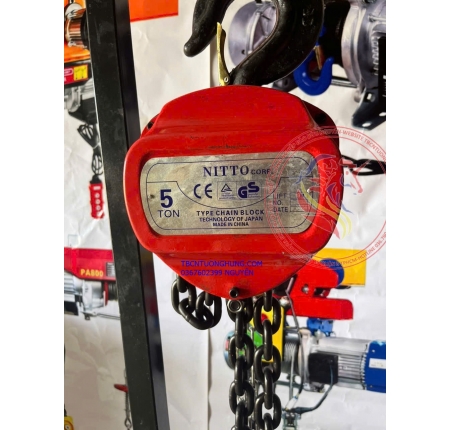 Palang xích nitto 5 tấn HSC