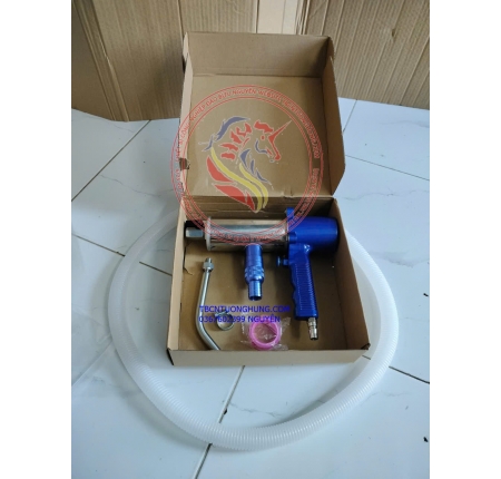 Súng bơm dầu nhớt khí nén thùng phuy