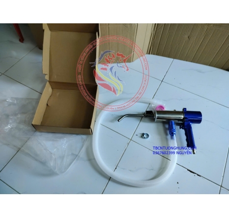 Súng bơm dầu nhớt khí nén thùng phuy