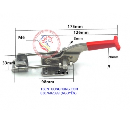 CAM (KHÓA) KẸP CHỐT GH 431 INOX SS304