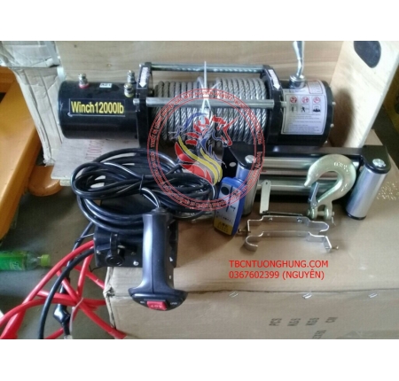 Tời điện bình 12000lbs 12v 24v taiwan