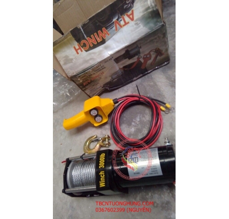 Tời điện bình 3000lbs 12v 24v taiwan