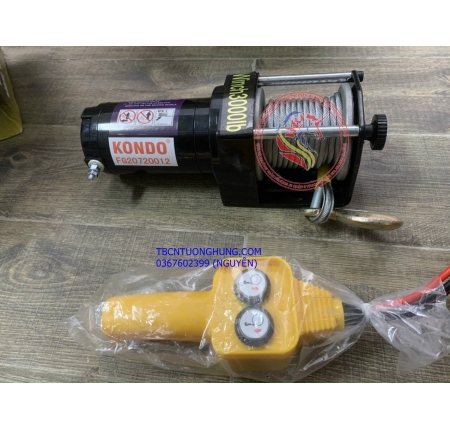 TỜI ĐIỆN BÌNH CỨU HỘ KONDO 3000LBS 12V 24V