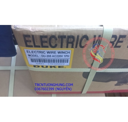 TỜI ĐIỆN DUKE WINCH DU 205 300KG TAIWAN