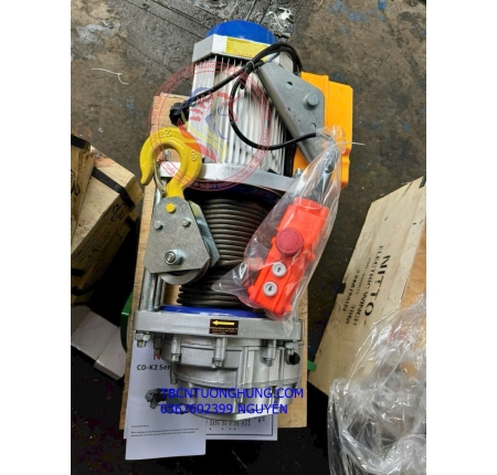 Tời điện KCD2500 Nitto 1250kg/2500kg 220v