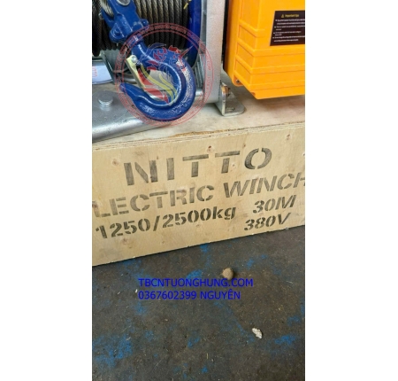 Tời điện KCD2500 Nitto 1250kg/2500kg 380v