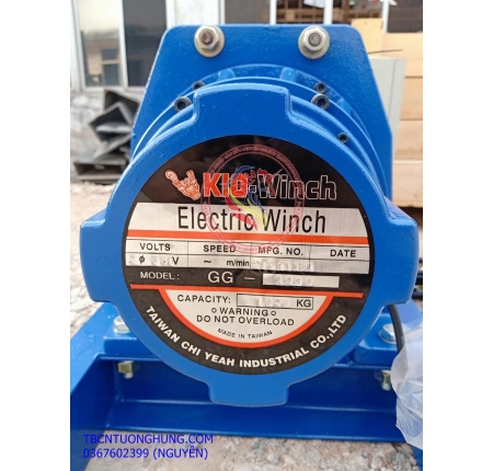 TỜI ĐIỆN KIO WINCH 1 TẤN 1000KG GG-1000 TAIWAN