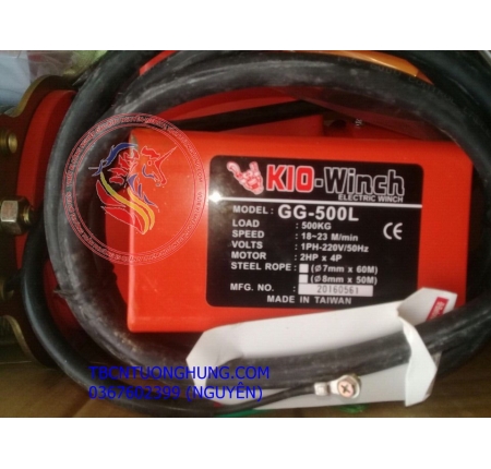 TỜI ĐIỆN KIO WINCH TAIWAN GG-500 500KG 