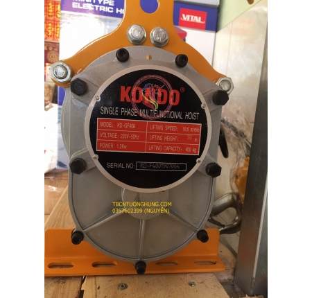 TỜI ĐIỆN XÂY DỰNG KONDO 400KG/800KG 