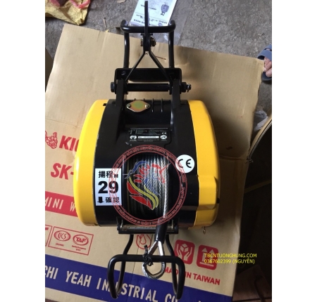 TỜI ĐIỆN TREO KIO WINCH SK160 160KG TAIWAN 
