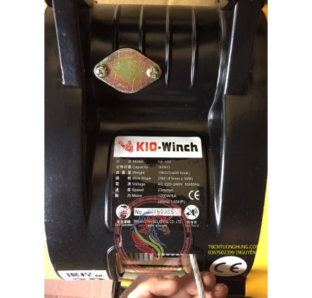 TỜI ĐIỆN TREO KIO WINCH SK160 160KG TAIWAN 