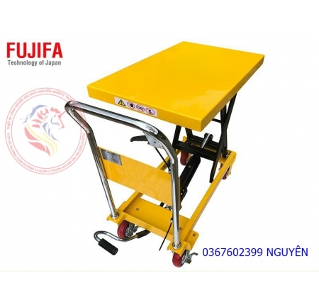 Xe nâng mặt bàn Fujifa 350kg PTS350A khung kéo đôi cao 1,3 mét