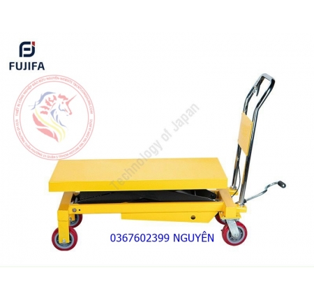 Xe nâng mặt bàn Fujifa 800kg PTS800 khung kéo đôi cao 1,5 mét