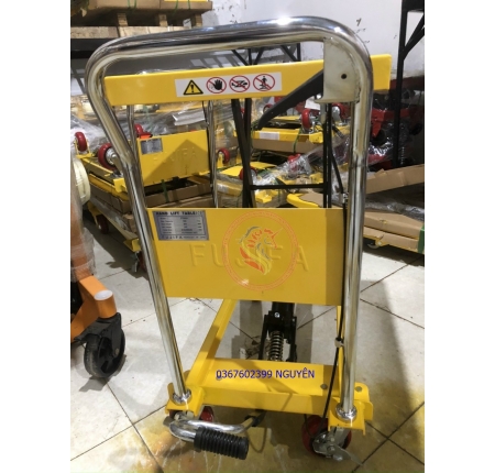 Xe nâng mặt bàn Fujifa 1000kg PT1000A khung kéo đơn cao 1mét