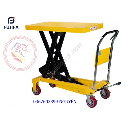 Xe nâng mặt bàn Fujifa 500kg PT500A khung kéo đơn cao 0,9 mét