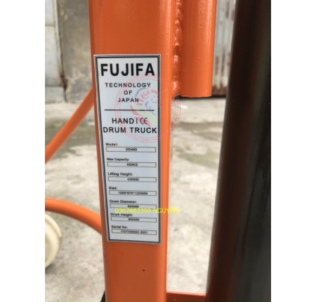 Xe di chuyển thùng phuy đứng Fujifa 450kg DD450 